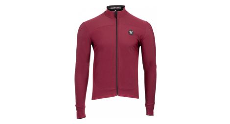 Maillot manches longues lebram allos bordeaux coupe ajustee