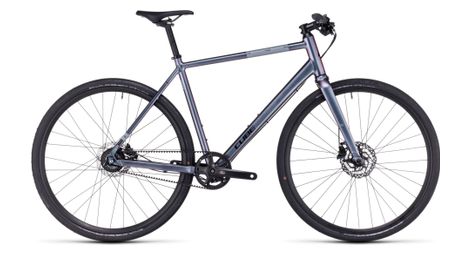 Vélo fitness cube hyde race shimano alfine 8v courroie 700 mm bleu violet galactic 2023