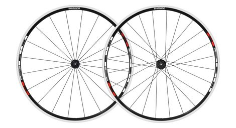 Shimano paire de roues r501 noir rouge