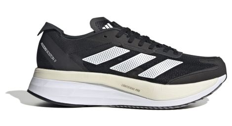 Chaussures running adidas running adizero boston 11 noir blanc homme