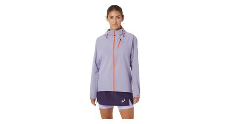Veste impermeable asics fujitrail waterproof violet femme