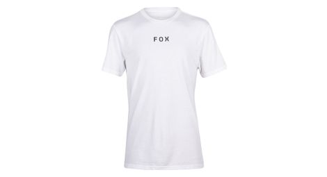 T shirt fox flora premium blanc