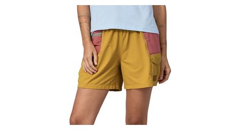 Short femme patagonia outdoor everyday jaune/rose