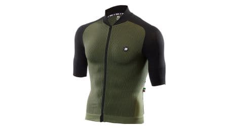 Maillot sixs clima 2 de manga corta verde / negro