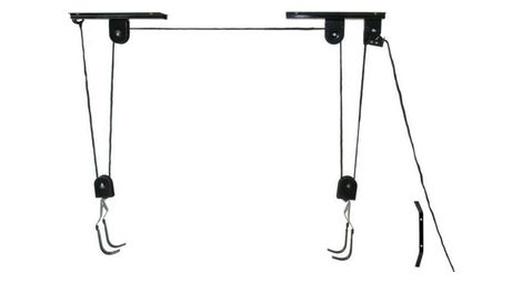 Rangement de vélos - Noir - jusqu'à 20kg - Système de suspension