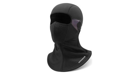 Cagoule de et de cyclisme d'hiver chaud en polaire noir