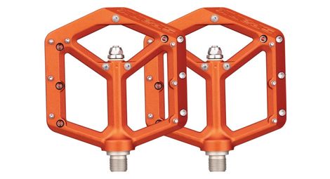Paires de pedales plates spank spike reboot orange
