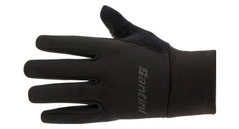 Guantes largos de invierno santini color negro