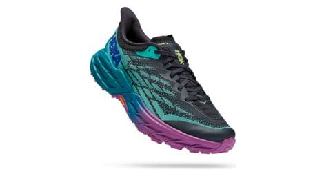 Zapatillas hoka speedgoat 5 azul verde púrpura trail running 48