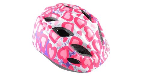 Casque pour enfants polisport coeurs polisport hartjes pink