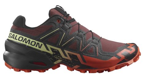 Zapatillas salomon speedcross 6 trail rojo/negro/verde