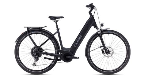 Cube touring hybrid pro 625 easy entry bicicletta elettrica ibrida shimano deore 11s 625 wh 700 mm nero 2023