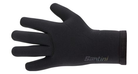 Guantes largos de invierno santini shield negro