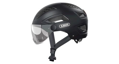 Abus casque vélo hyban 2.0 ace velvet noir m 52-58 cm