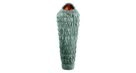 Deuter exosphere +4° regular sleeping bag green lungo - zip destra