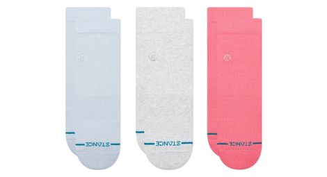 Chaussettes (3 paires) stance icon quarter multicolore femme