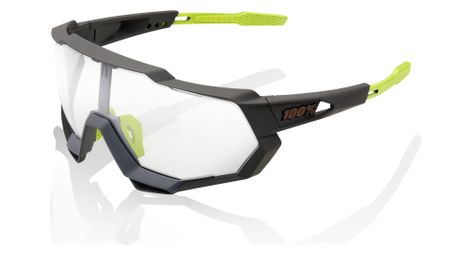 Lunettes 100 speedtrap soft tact cool grey verre transparent photochromique