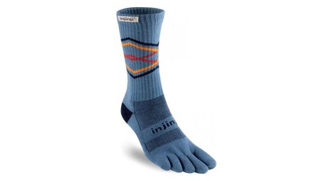 Chaussettes à orteils de running trail midweight crew coolmax unisexe