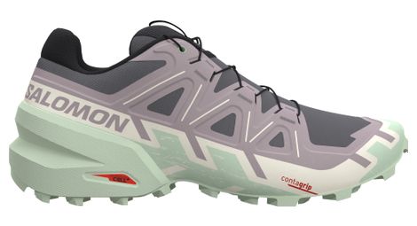 Salomon speedcross 6 scarpe da trail da donna viola/verde