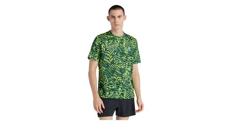 New Balance London Edition RC Essential Printed Kurzarm-Shirt Gelb/Grün Herren