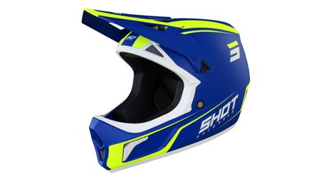 Casco integral shot rogue azul / amarillo