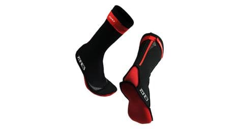 Chaussettes de natation néoprène zone3 black/red