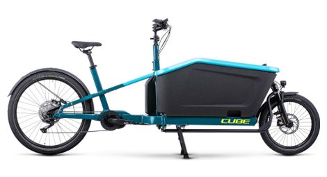 Cube cargo sport dual hybrid 1000 elektrische cargo bike shimano deore 10s 1000 wh 20/27.5'' blauw 2023