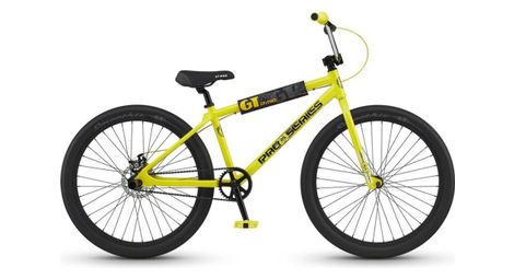 Gt heritage pro series 26'' wheelie bike yellow