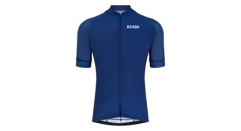 Maillot de cyclisme femme essentiel à manches courtes - Marine