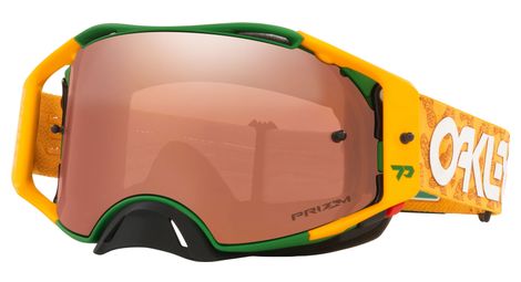 Masque oakley airbrake mx x toby price gold prizm mx black iridium ref oo7046 c9