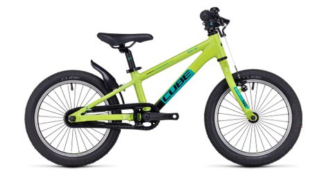 Cube cubie 160 rt btt infantil monovelocidad 16'' verde 2023 3 - 5 años