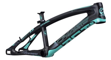 Telaio bmx chase act 1.2 carbon black/turquoise blue pro