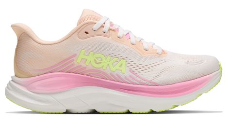 Chaussures Running Hoka Clifton 11 Blanc/Rose Femme