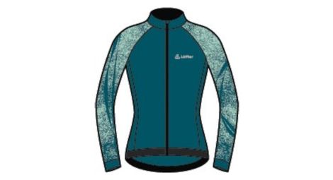 Chemise cycliste à manches longues Loeffler avec maillot de vélo L / s Taylor Femmes-Bleu