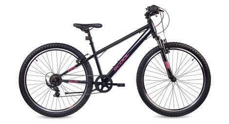 S’COOL Xroc, VTT enfant, 6 vitesses, Oxyde/Rose