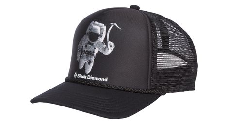 Gorra trucker black diamond flat bill spaceshot negra