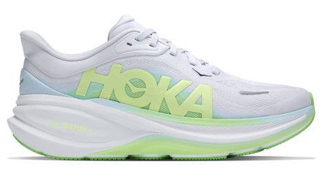 Chaussures Running Hoka Clifton Pro Large Gris/Bleu/Vert Femme
