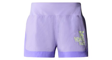 Pantalón corto de running para mujer the north face sunriser 2.5 morado