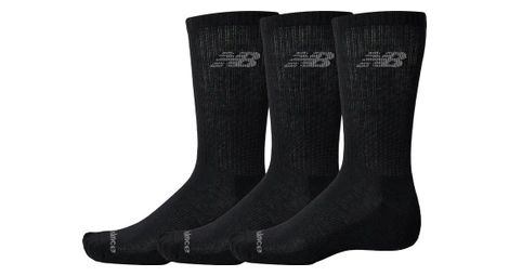 Hohe Socken (3 Paar) New Balance Performance Basic Crew Schwarz