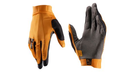 Leatt 1.0 GripR Guantes Largos Amarillo/Gris