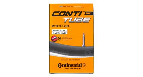 Continental mtb light tube - 26x1.75 26x2.50 presta