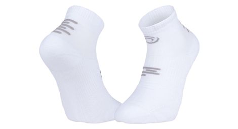 Chaussettes bv sport run marathon low blanc/gris