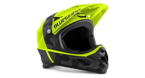 Casque intégral blugrass intox jaune fluo / camo mat 2022