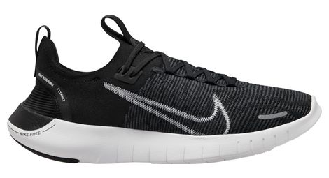 Nike free run fkyknit next nature schwarz weiß laufschuhe 45