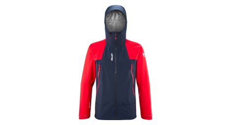 Millet k hybrid gore-tex giacca impermeabile blue/red