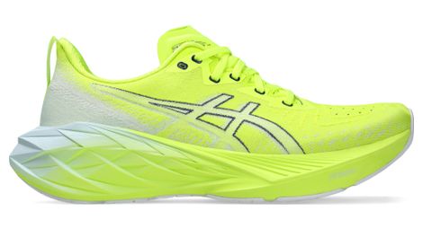 Asics novablast 4 running shoes yellow/grey men