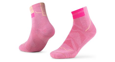 calcetines buff coolnet quarter cq rosa