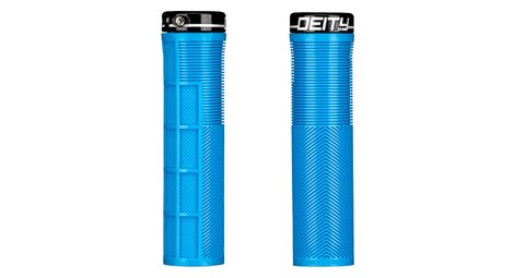Paire de grips deity knuckleduster 132 mm bleu