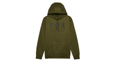 Sweat à capuche fox non stop pullover khaki