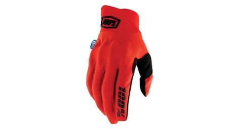 Gants longs 100% cognito smart shock rouge